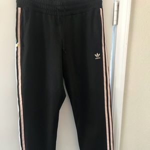 Adidas track style pants, never worn!